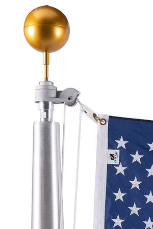 25 ft. Commercial Aluminum Flagpole Rated At 65 mph