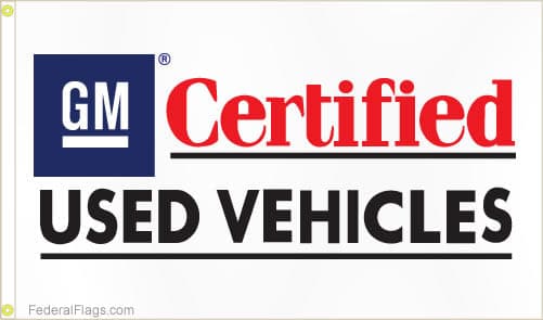 3x5 ft. GM Certified Vehicles Logo Flag