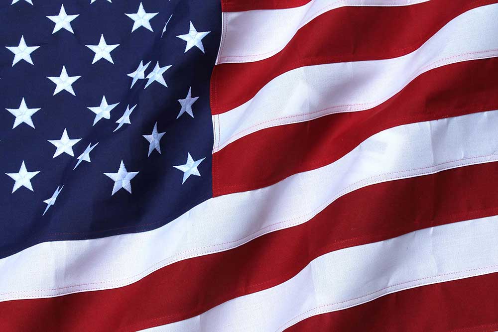 3x5ft 2-ply polyester American Flag (Most Popular Size)